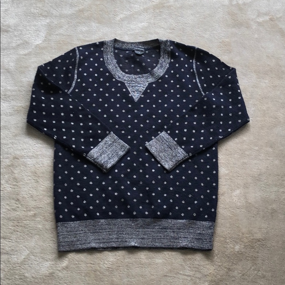 Club Monaco Metallic Polka Dot Sweater XS